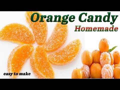 घर  पर बनायें  आसानी से ऑरेंज कैंडी  homemade orange candy easy to make