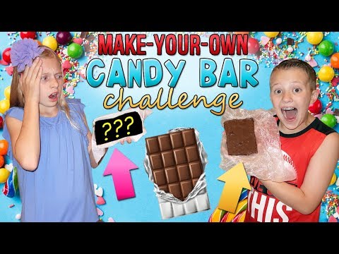 Create Your Own Candy Bar Challenge || Bro vs Sis