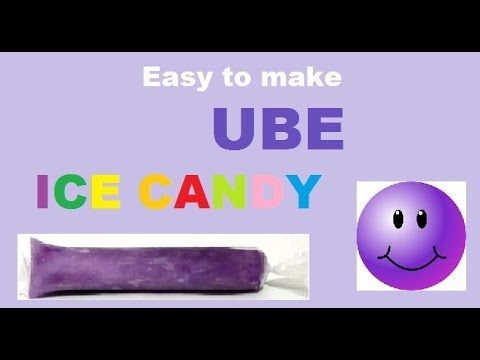 Simple UBE ICE CANDY Recipe (using flavor extract)