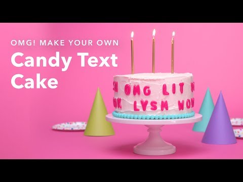 Make Your Own Candy Letters for Cake Decor 🍬