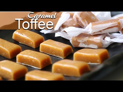 Chewy Caramel Toffee Recipe | Make Caramel Toffee at Home