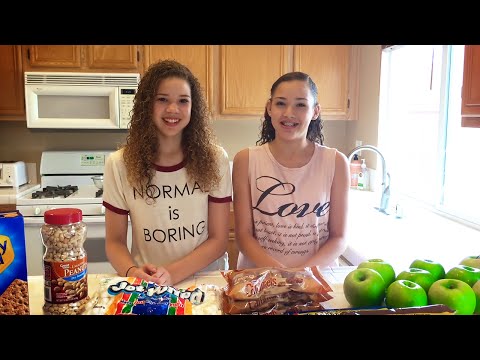 Chocolate Caramel Candy Apples DIY Recipe!!  (Haschak Sisters)