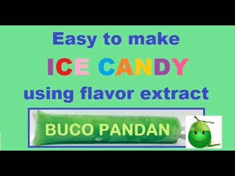 BUKO PANDAN ICE CANDY (using flavor extract) for small business