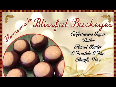 Homemade Blissful Buckeye Christmas Candy Recipe/Cooking Tutorial/How To