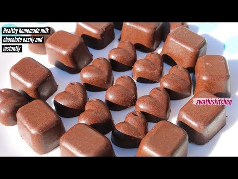 How to make Homemade milkchocolate recipe instantly |Swathiskitchen |Valentine special |candy recipe