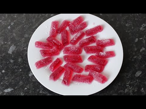 Watermelon Jelly Candy Recipe | Jelly Recipe | How To Make Jelly Candy | Dipa Recipes