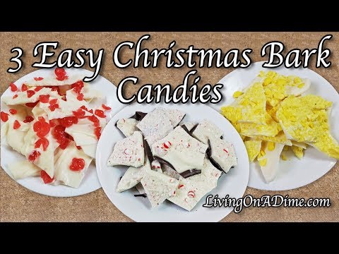 3 Easy Christmas Candy Bark Recipes! Easy Christmas Candy Recipes!