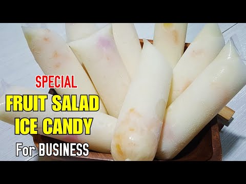 SPECIAL " FRUIT SALAD ICE CANDY for BUSINESS " | How to make Best Fruit Salad Ice Candy