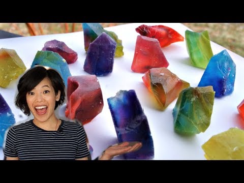 KOHAKUTOU | Edible CRYSTAL Jelly Gemstones Recipe & Taste Test
