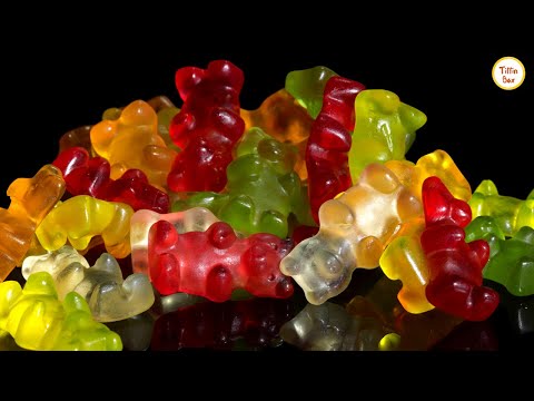 Homemade Gummy Candy/Gummy Bear Recipe without Gelatine by Tiffin Box | Vegan Gummibärchen with agar