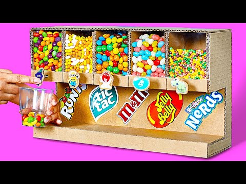 HOW TO BUILD A CANDY MACHINE || 2 Ways to Build a Candy Dispenser