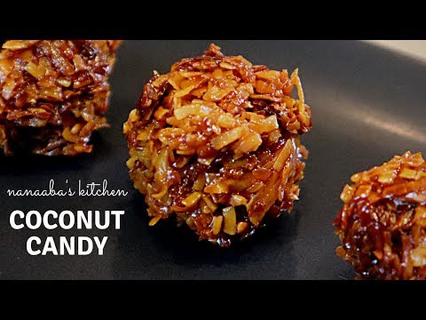 Easy and Tasty Coconut Candy  I  Coconut Brittle  I How to make Ghana Kube Cake