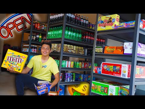 Building A GIANT CANDY Store In Our Garage!!