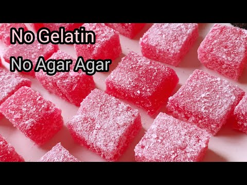 Gummy Candy Recipe without Gelatin And Agar Agar || How to make Jujubes || Jello Candy by FooD HuT