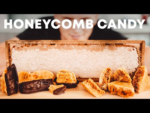 Honeycomb Candy from a Whole Honeycomb