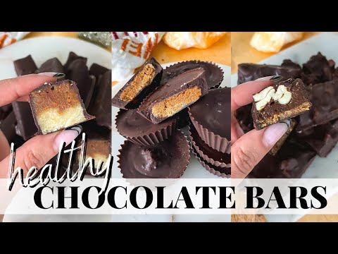 Healthy Chocolate Bars | homemade, gluten free, vegan candy recipes