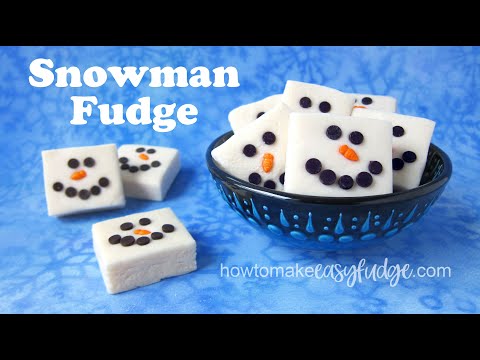 Snowman Fudge – Cute Christmas Candy Recipe