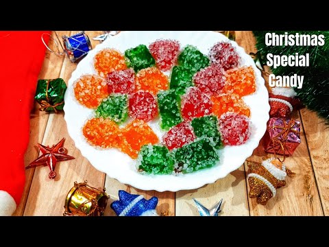 Gummy Candies – Easy And Homemade Christmas Candy | Jujubes Recipe | Gum Drops Recipe | Sugar Candy