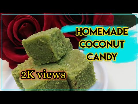 How to make Homemade Coconut Candy | Candy Kelapa Recipe 😋👌 (Malay Subtitle)