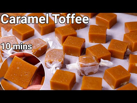 Homemade Soft & Chewy Caramel Toffee Recipe – Just 3 Ingredients | Kids Fav Caramel Candy Toffee