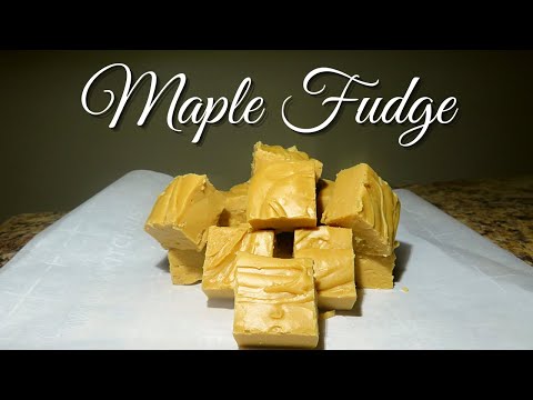 Maple Fudge Recipe | 3 Ingredient Maple Fudge EASY | Christmas Candy Recipes