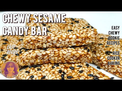 Chewy Sesame Candy Recipe | Easy Chewy Cookie Recipes | EASY RICE COOKER CAKE RECIPES
