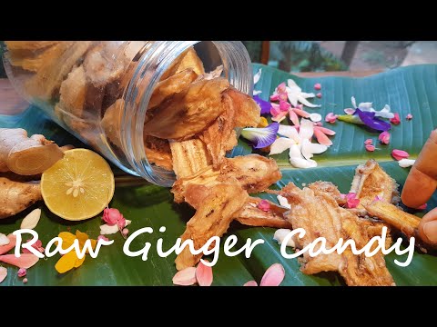 RAW GINGER CANDY | Sugarfree Candy Recipe