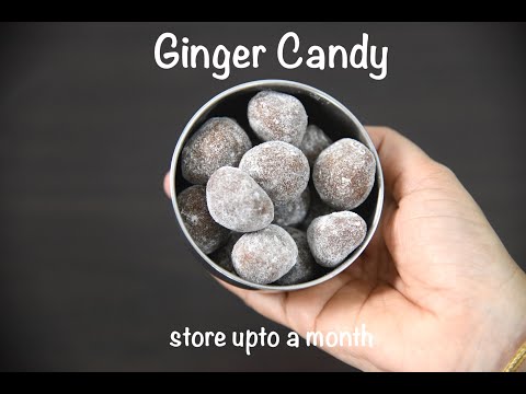 ginger candy recipe | winter special storable ginger candy | ginger peppermint recipe