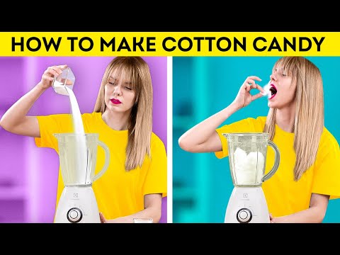 How to Make COTTON CANDY Using Blender At HOME?? || Let’s Try Cool TRENDS from TikTok