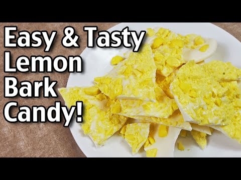 Easy 2 Ingredient Christmas Sunshine Lemon Bark Recipe! Christmas Candy Recipes