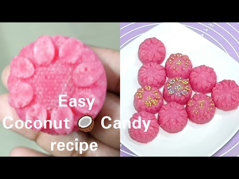 Coconut 🥥 candy recipe |Easy coconut 🥥 candy recipe in hindi by Cooking and Vlogging ❤️❤️