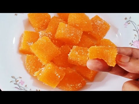 Delicious orange dessert /candy | Orange dessert recipe | Orange candy with 3 ingredients |raufun