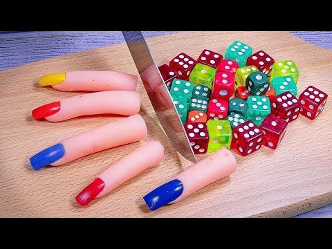 RAINBOW FOOD Challenge: Candy Crush Recipe – Stop Motion Cooking ASMR