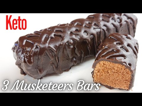 Keto 3 Musketeers Candy Bar | 1g TOTAL CARB | Flourless Egg White Recipe