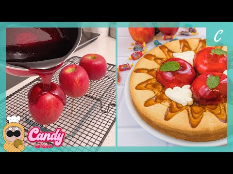 A candy apple pie with a sugar cookie crust #CANDYSHOW