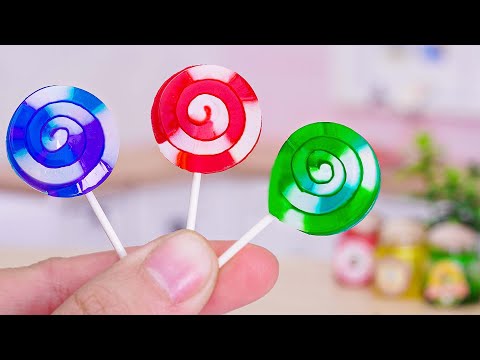 SWEET Miniature Lollipop With Fruits & Jelly Recipe | 1000+ Best Homemade Candy Recipes Ideas