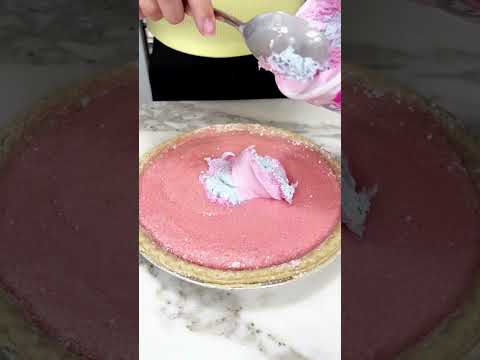 Cotton candy pie is a must try #easyrecipe #recipe #dessert #pie #cottoncandy