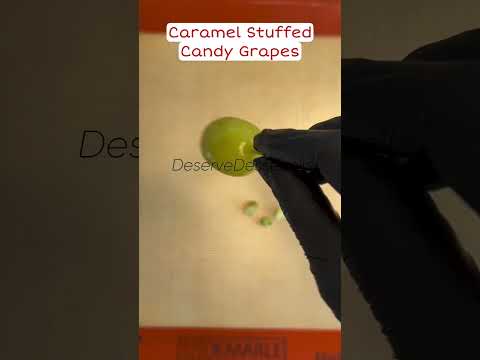 CARAMEL STUFFED CANDY GRAPES TUTORIAL & RECIPE!LIKE & SUBSCRIBE! THANKS 😊