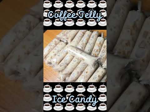 Soft ice candy recipe | coffee jelly ice candy | coffee jelly #shorts