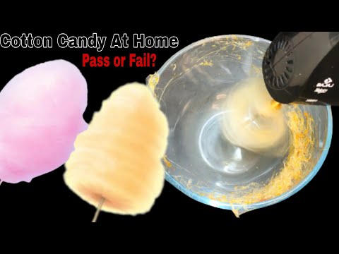 Cotton Candy At Home Without Machine|Pass or Fail?Viral Cotton Candy Recipeघर मे बन पाएगी कॉटन कैंडी