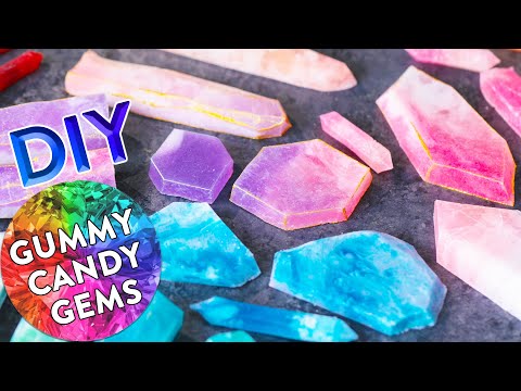 DIY Beautiful Gummy Candy Crystals! (Kohakutou Gems)