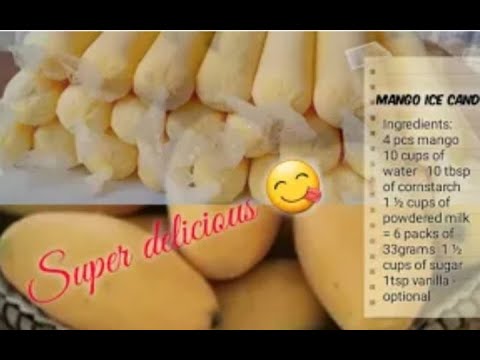 How to Make Ice Candy? Mango Ice Candy Recipe | Soft Ice Candy | Panlasang Pinoy / Simple Cooking