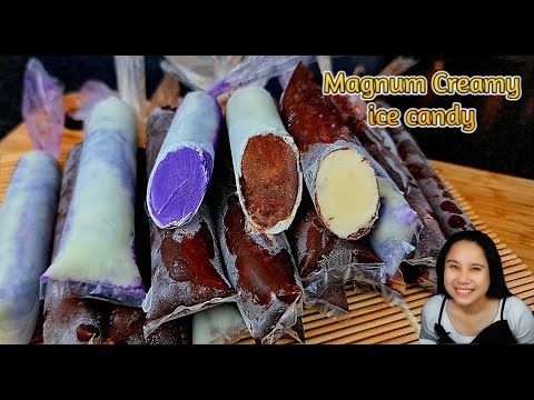 Magnum Creamy Ice Candy recipe! Homemade twist on a classic favorite!