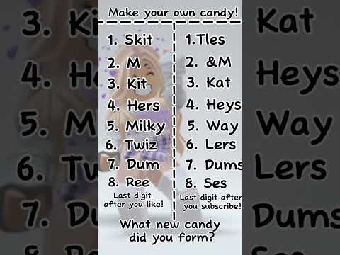 Make your own candy! (Tysm for 3.86k subs!!!)
