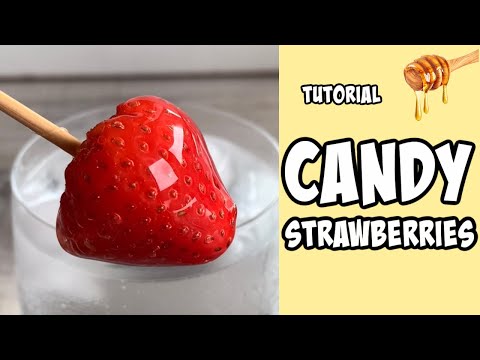 Candy Strawberries recipe tutorial #Shorts