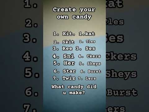 Create your own candy! 🍭 🍬