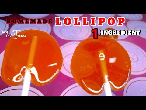 Homemade LOLLIPOP | 1 Ingredient | no candy thermometer