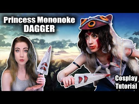 How to Make + Paint San's Knife/Dagger from Princess Mononoke out of EVA Foam | Cosplay Tutorial
