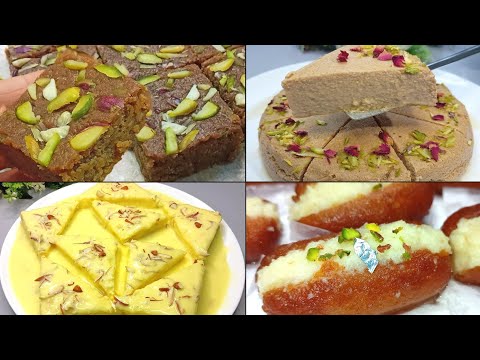 4 Quick & Easy Rakhi Sweets & Dessert Recipes ❤️| Raksha Bandhan Sweets Recipes | Indian Sweets