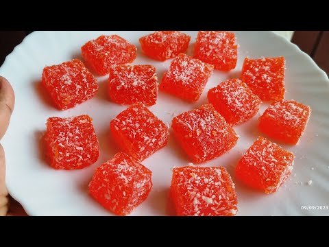 Gummy Candy without Agar Agar And  gelatin|Candy Recipe।Jello Candy Recipe।Jelly Candy Recipe